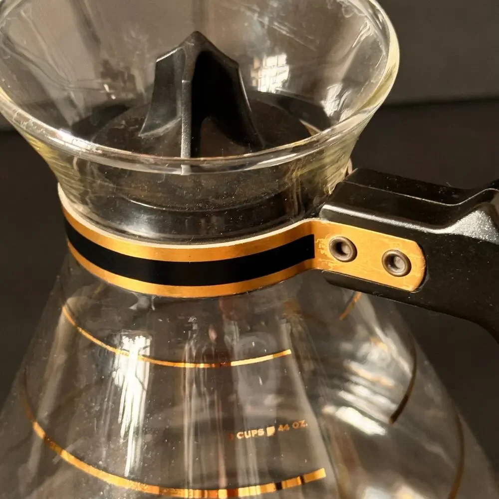 Retro Mid Century David Douglas Flameproof Glass Hot Coffee 44 oz 8-10 C Carafe